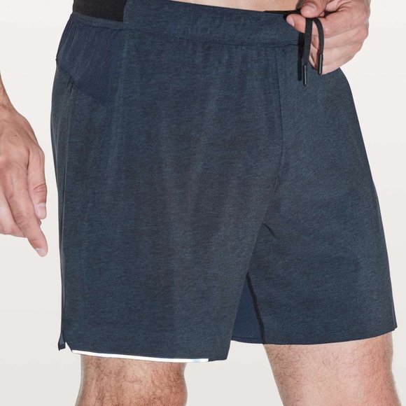 lululemon athletica Other - Lululemon Surge Shorts Mens Size M Lined Running Stretch Blue Pull On